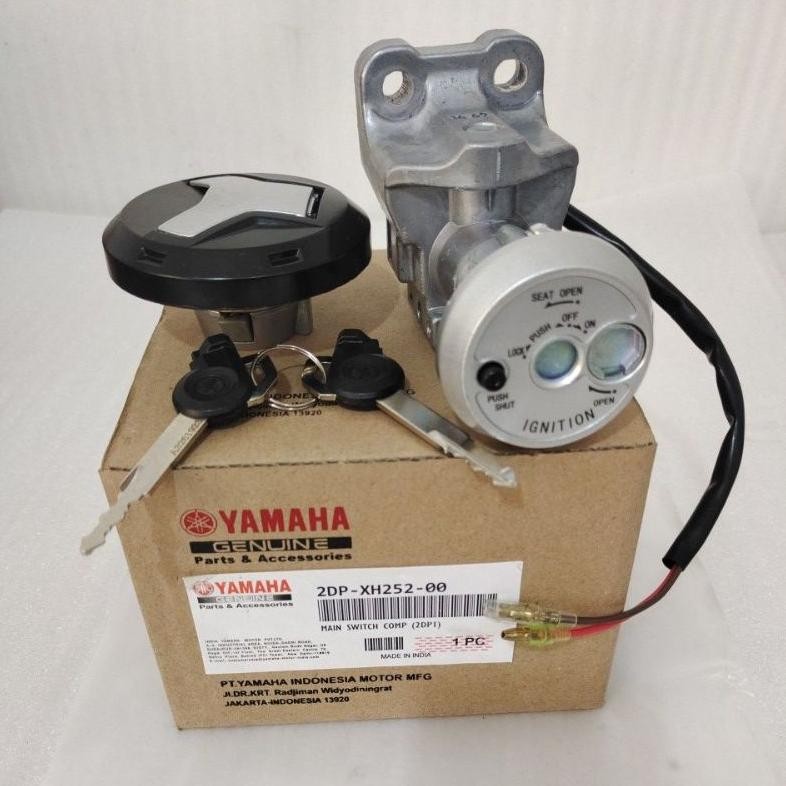 Berkualitas Cod Kunci Kontak + Tutup Tangki Key Set Yamaha Nmax N Max Lama Old 2015 - 2017 Original 