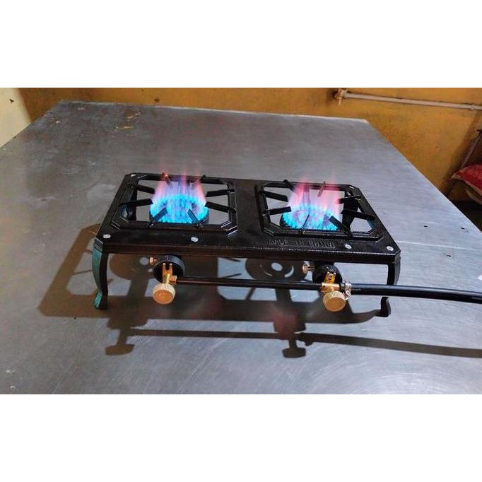 Kompor Seribu Mata 2 Tungku Lengkap Dengan Selang Dan Regulator