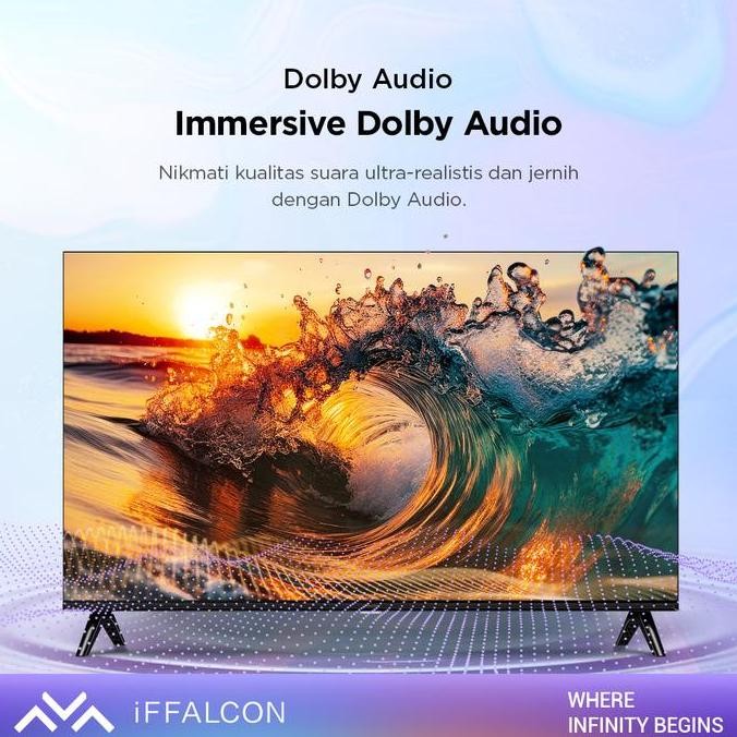 iFFALCON by TCL S55 Series Google TV (Android 14) Smart Digital - HD - HDR 10 - Dolby Audio - Google