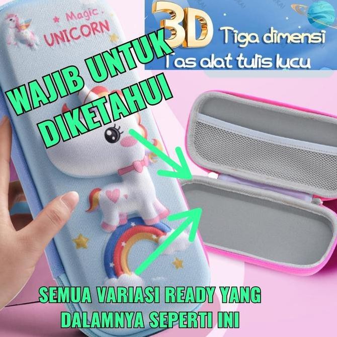 

Baru Kotak Pensil Import 3D Karakter Lucu Tempat Alat Tulis Sekolah Anak Laki-Laki & Perempuan