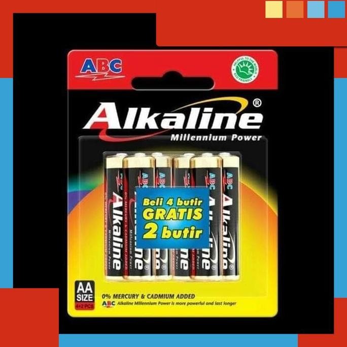 ------] BATERAI ABC ALKALINE UKURAN AAA | Batre Alkalin Remot AC TV A3 Batere