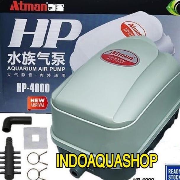 Atman Hp 4000 Air Pump Pompa Udara Aerator Kolam / Hidroponik Hp4000