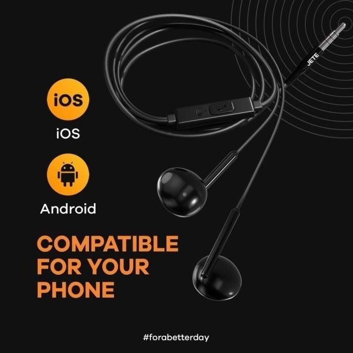 Bundling Headset Jete Ha6 + Pouch + Headset Jete Ha1 Kabel