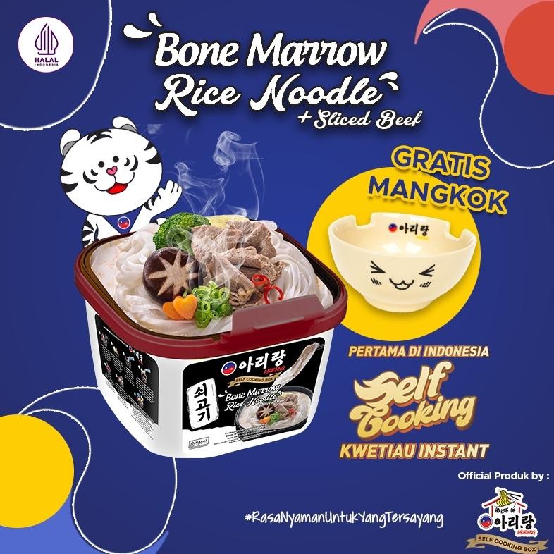 

Arirang Self Cooking Box Bone Marrow + Sliced Be 160g + Mangkok (AR94)