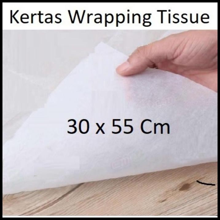 

1 Rim 30 x 55 cm Kertas Tisu Tissue Paper Wrapping Packaging Flower Wrap Bungkus Kado Pakaian