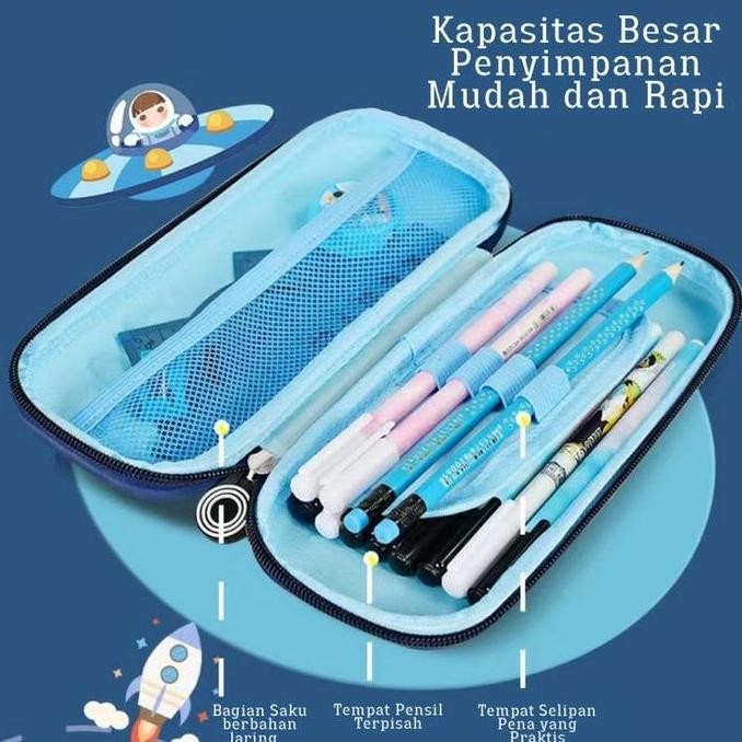 

Baru Kotak Pensil Besar Eva 3D Timbul Anti Air Anak Cowok Cewek Dekompresi Karakter Lucu