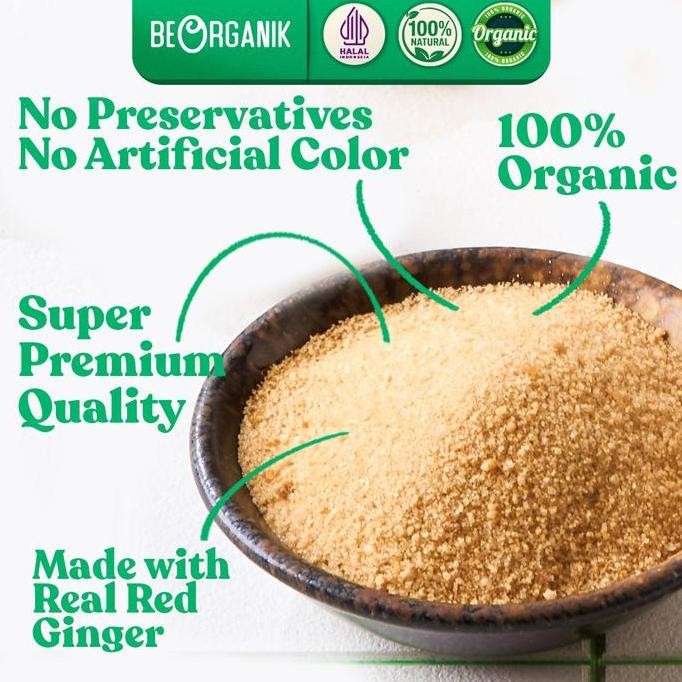 

baru beorganik jahe merah bubuk instan 100gr - red ginger instant drink powder