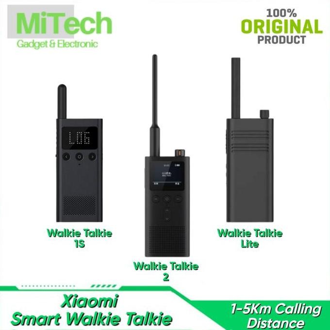 BARU HT XIAOMI WALKIE TALKIE 2 / LITE / 1S | SMART TWO-WAY RADIO BLUETOOTH