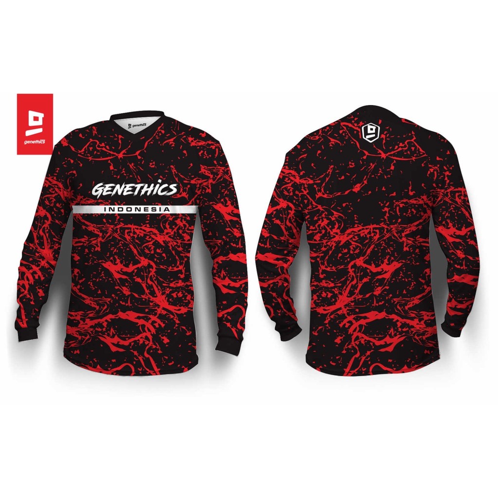 JERSEY SEPEDA KEMERDEKAAN INDONESIA HUT RI KE-80 - JERSEY SEPEDA DOWNHILL / MTB GENETHICS - JERSEY I