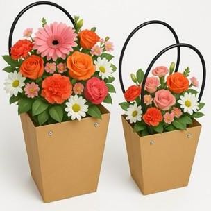 

Baru Paper Bag Pot Tanaman Hias Medium Scoop Dekorasi Meja Kertas Kraft 62290201