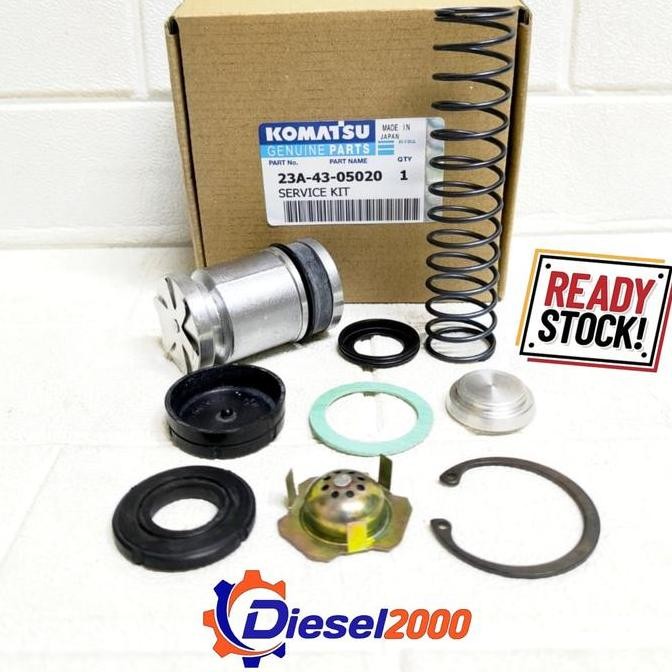 Gercep 23A-43-05020 Repair Service Kit Master Cylinder Brake Rem Atas Motor Grader Komatsu Gd510R-1 