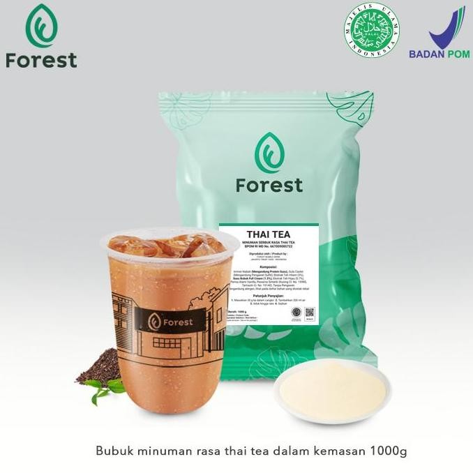 

baru bubuk minuman thai tea forest - serbuk minuman teh thailand premium