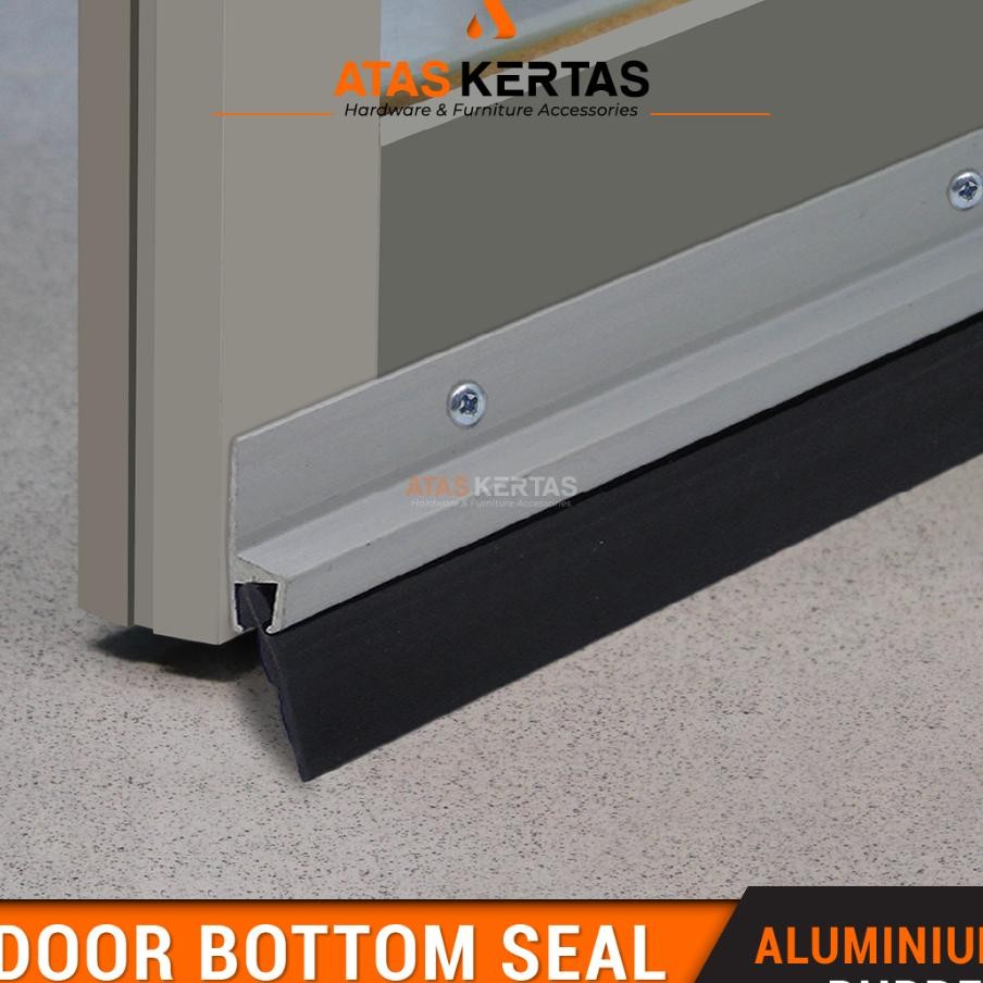 Aluminium Door Seal Karet Lis Penutup Celah Bawah Pintu