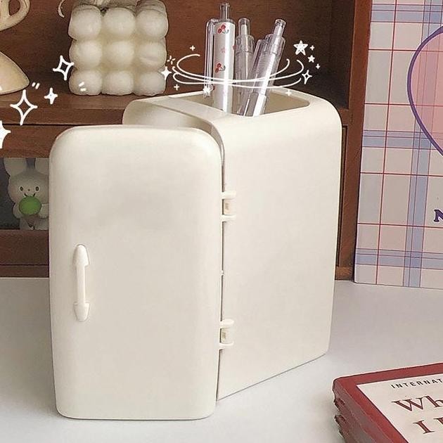 

Baru Tempat Penyimpanan Pensil Bentuk Kulkas Unik / Wadah Alat Tulis Kreatif