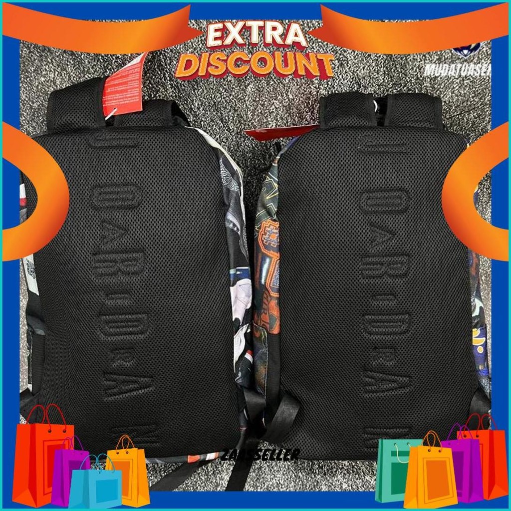 Air Jordan Retro Chicago Canvas Backpack / Tas Ransel /  Bagpack / Tas Sekolah / Tas Kuliah / Tas Ke