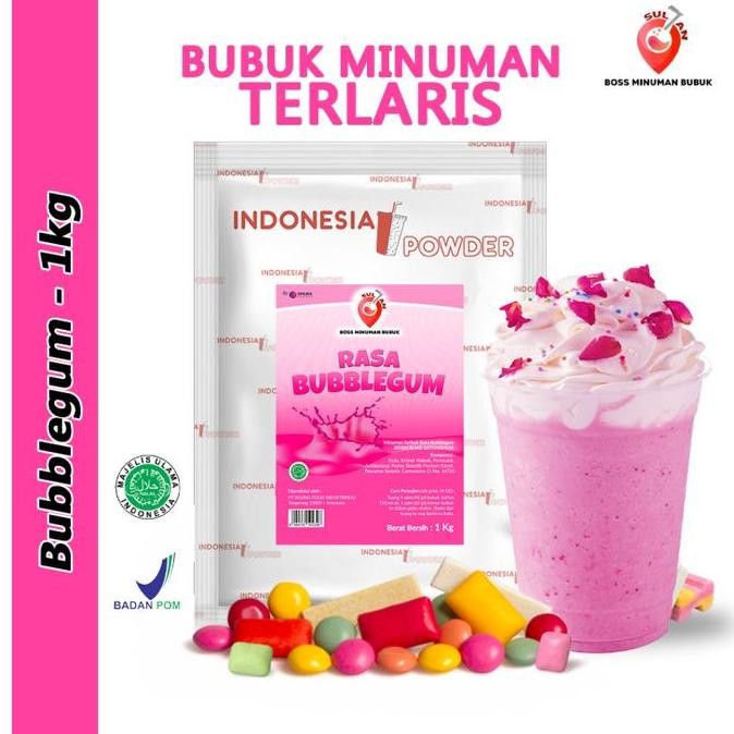 

baru sul7an bubuk minuman bubble gum 1kg - rasa permen karet mengandung gula instant
