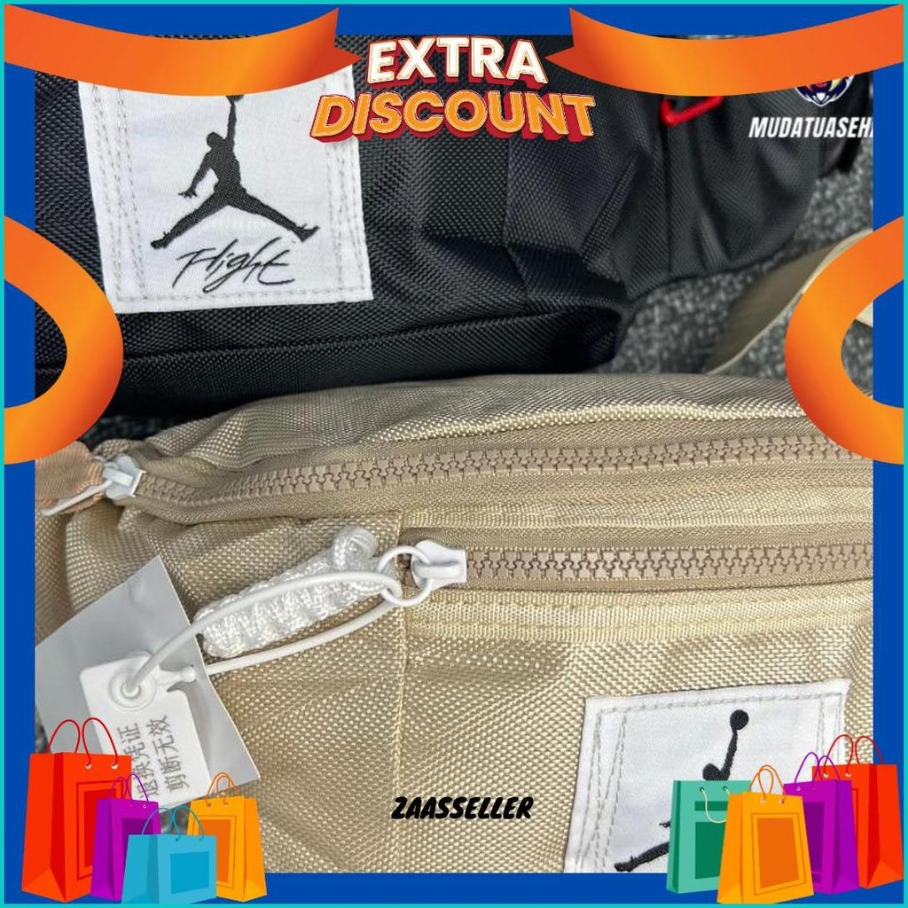 Air Jordan Flight Reverse Waistbag / Tas Pinggang Jordan /  Tas Selempang  / Slingbag / Tas Kuliah /