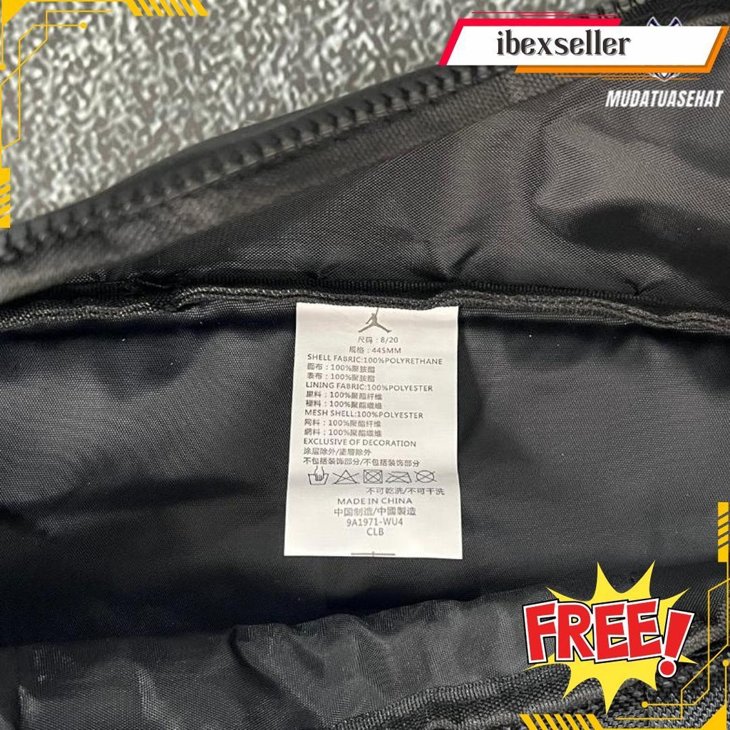 Air Jordan Flight Reverse Waistbag / Tas Pinggang Jordan /  Tas Selempang  / Slingbag / Tas Kuliah /