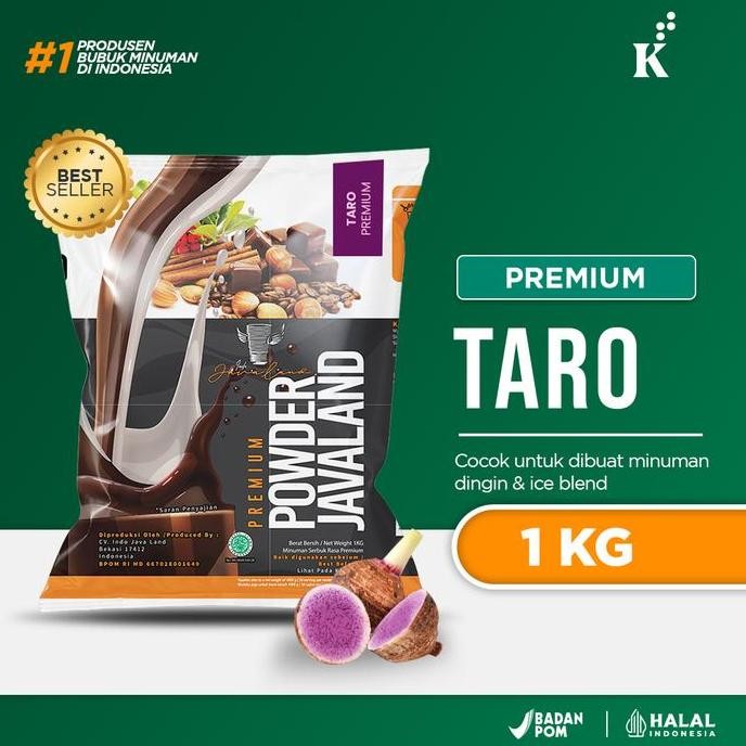 

baru bubuk minuman taro premium 1 kg - bubble drink ubi ungu premium quality