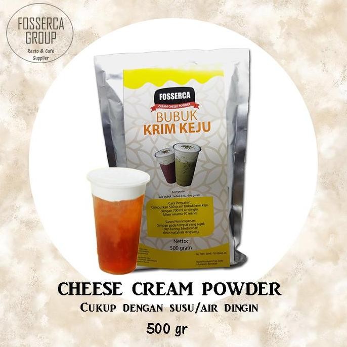 

baru bubuk topping cheese cream 500 gr - bubuk krim keju minuman kekinian