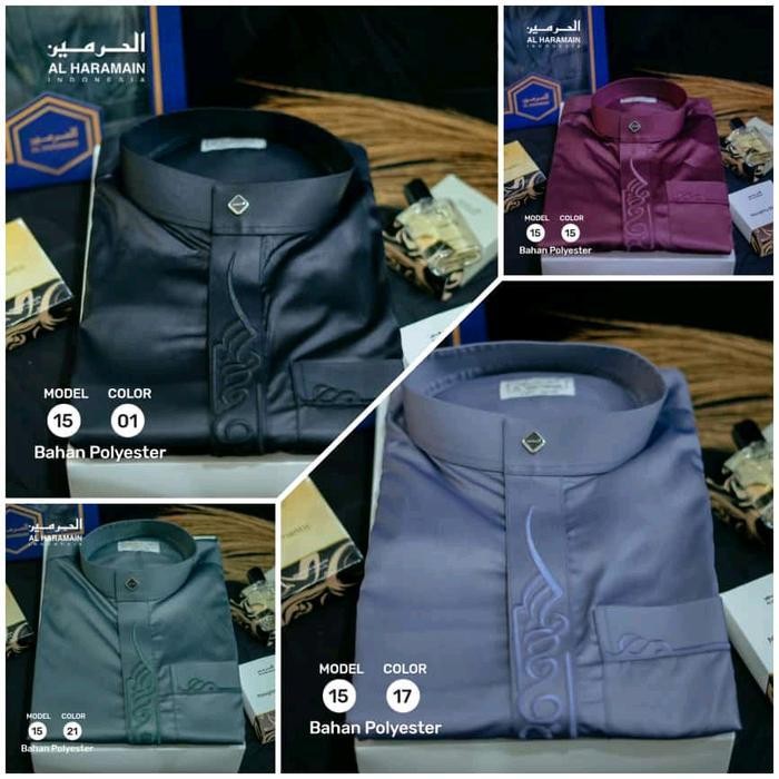 Gki Jubah Bordir Al Haramain Bordir Kaligrafi Polyester