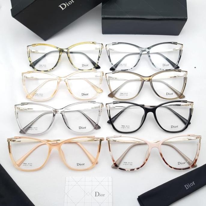 frame kacamata cat eye bahan besi wanita 8029
