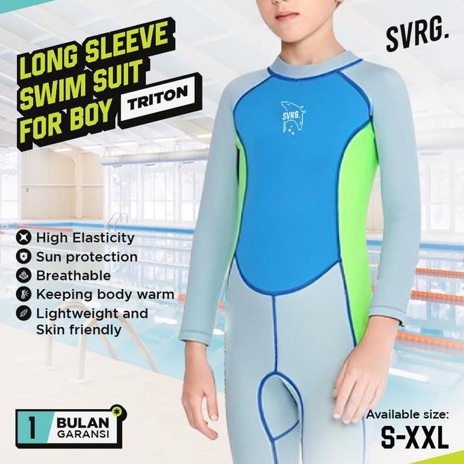 Triton Wet Suit - Diving Suit For Boys & Girls - Baju Renang Anak