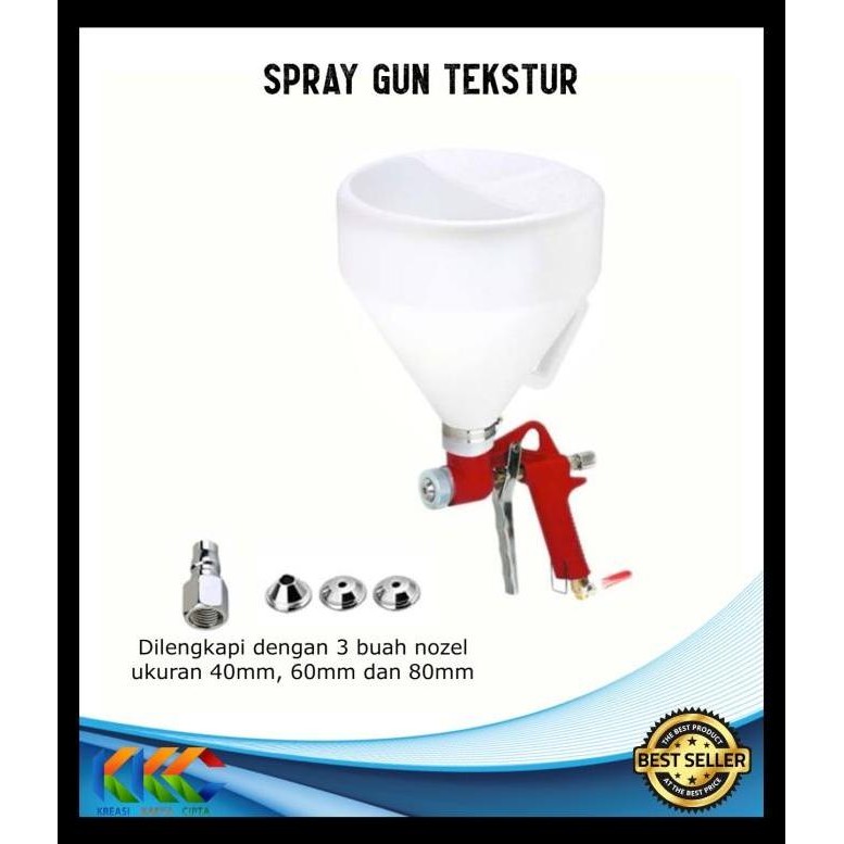 Spray Gun Tekstur| Alat Semprot Cat Tekstur | Cement Gun | Hopper Gun