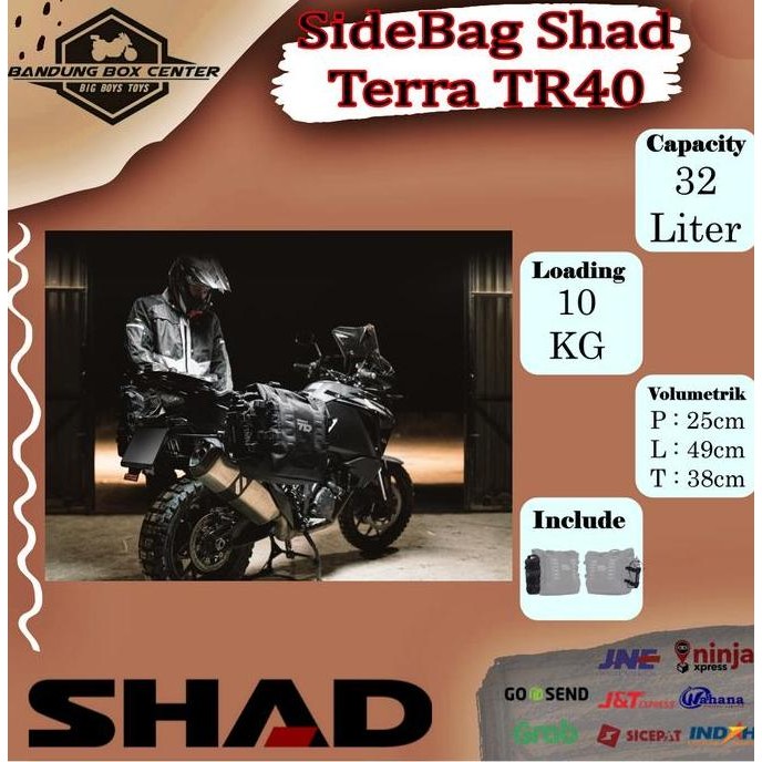 SideBag Shad Terra TR40 Side Bag Shad Tas Samping Shad Terra TR 40