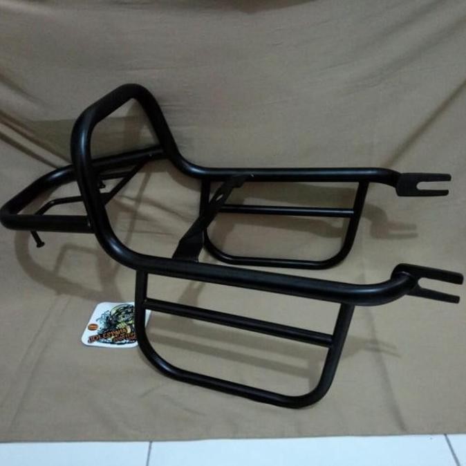 Back Rack Kawasaki W175. rack bagasi plus tahanan tas sidebag W175