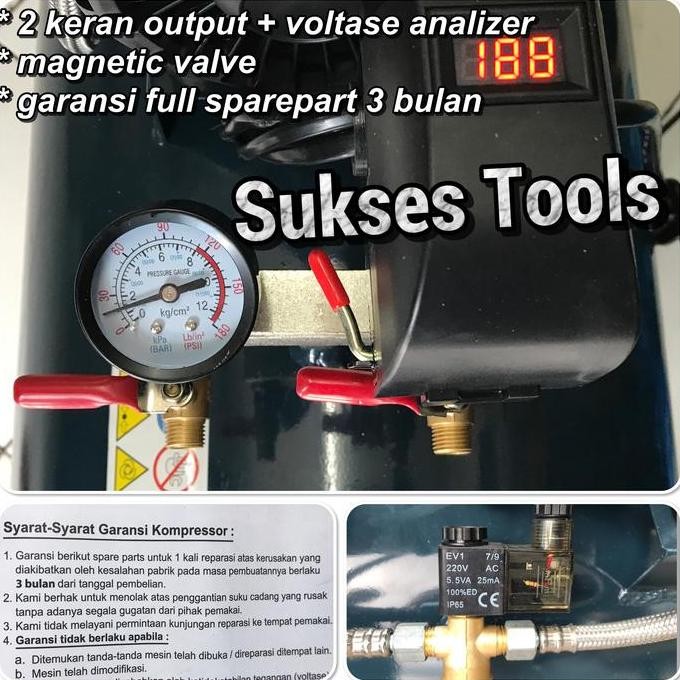 Izumi Artix Hs 1390 Hs1390 50 Kompressor Oilless Silent 1.75 Hp 50 L