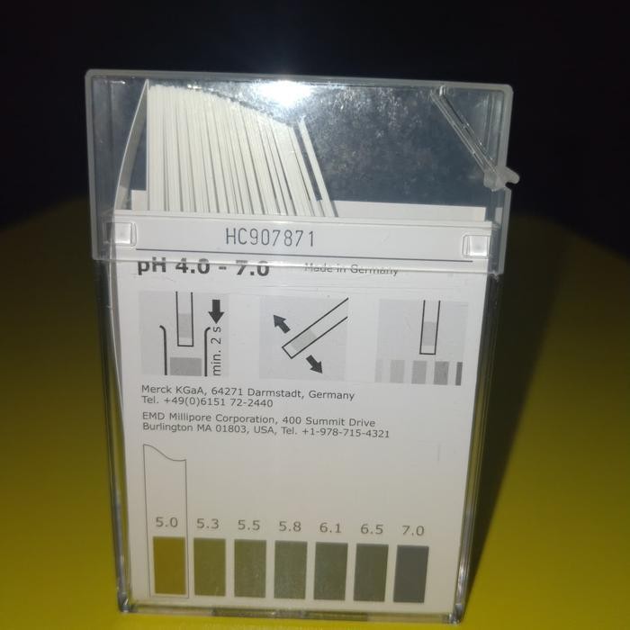 Ph Paper Indicator Strip 4 - 7 Merck 109542. Ph Paper Indikator Original Dan Terpercaya