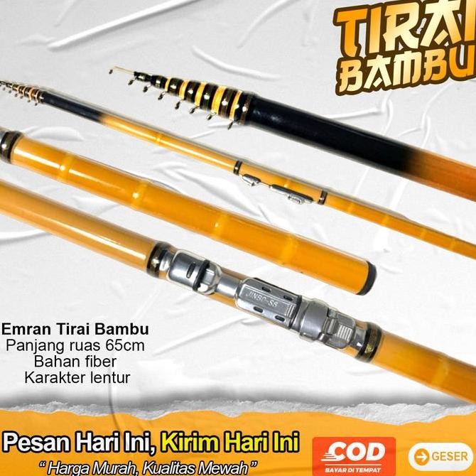 Tegek Emran Tirai Bambu Dan Oregon Panda Kolong Pole Joran Tegek Murah Joran Pancing