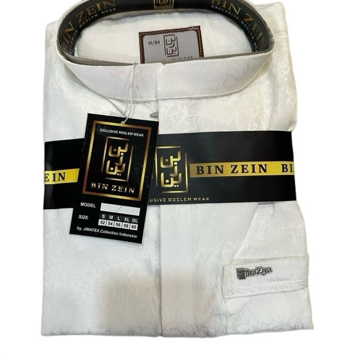 Baju Koko Modern Jaguar Exclusif Lengan Panjang Pria Binzein Collection Model Resliting