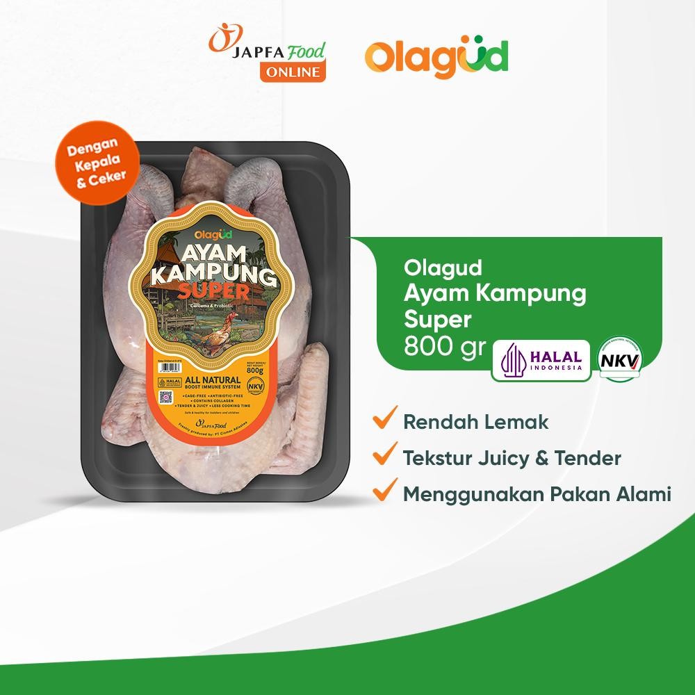 

[Ready Stock] Olagud Ayam Kampung Super Fresh Probiotik 800gr