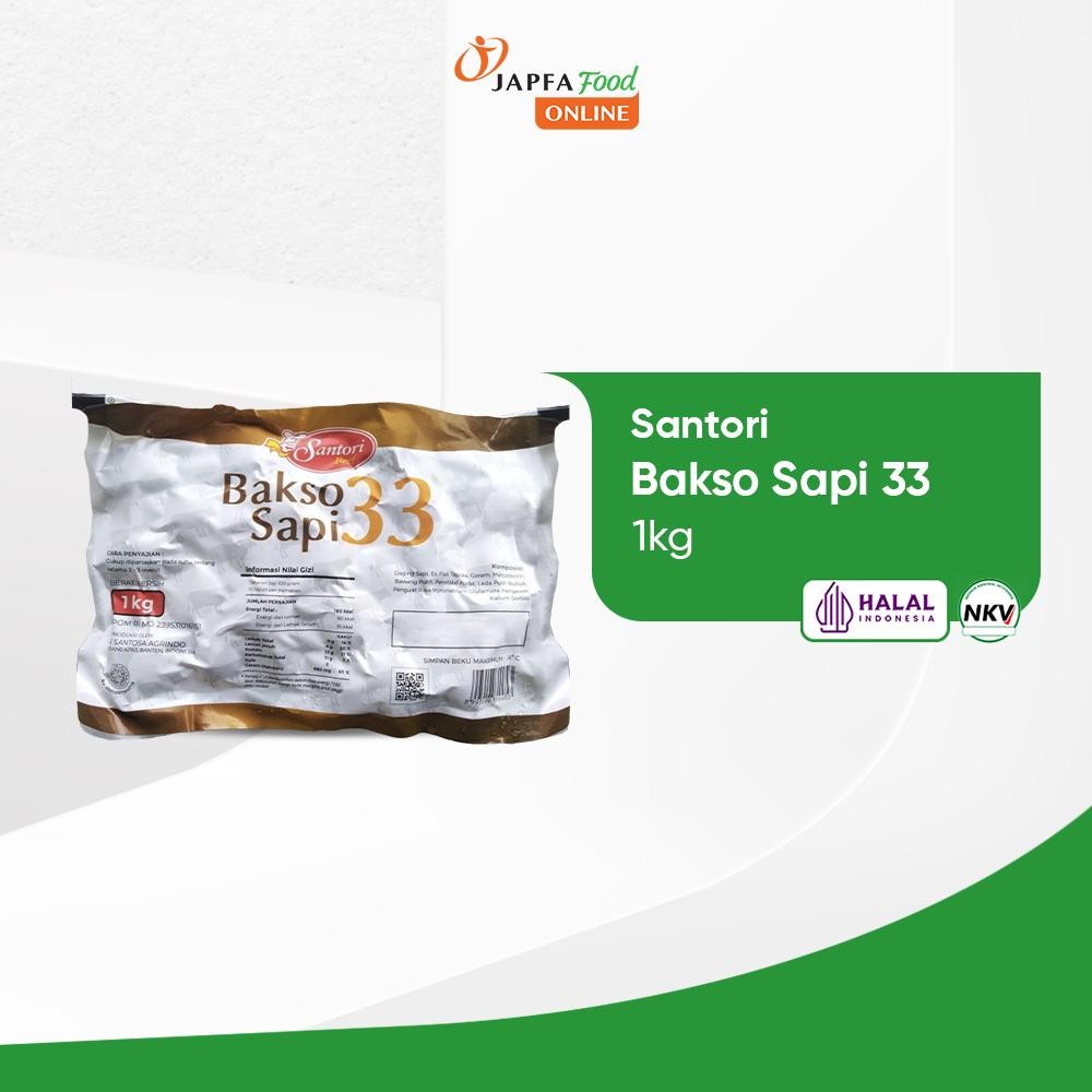 

Santori Bakso Sapi 33 Premium 1kg
