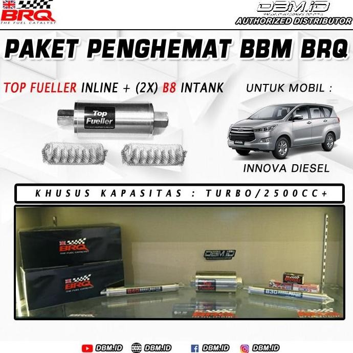 BRQ Paket Penghemat BBM Top Fueller Inline+2x B8 Intank INNOVA DIESEL