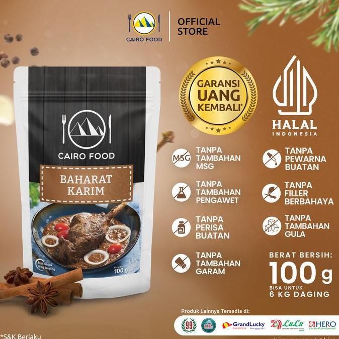 

Bumbu Baharat Karim - Cairo Food 100 gr MM