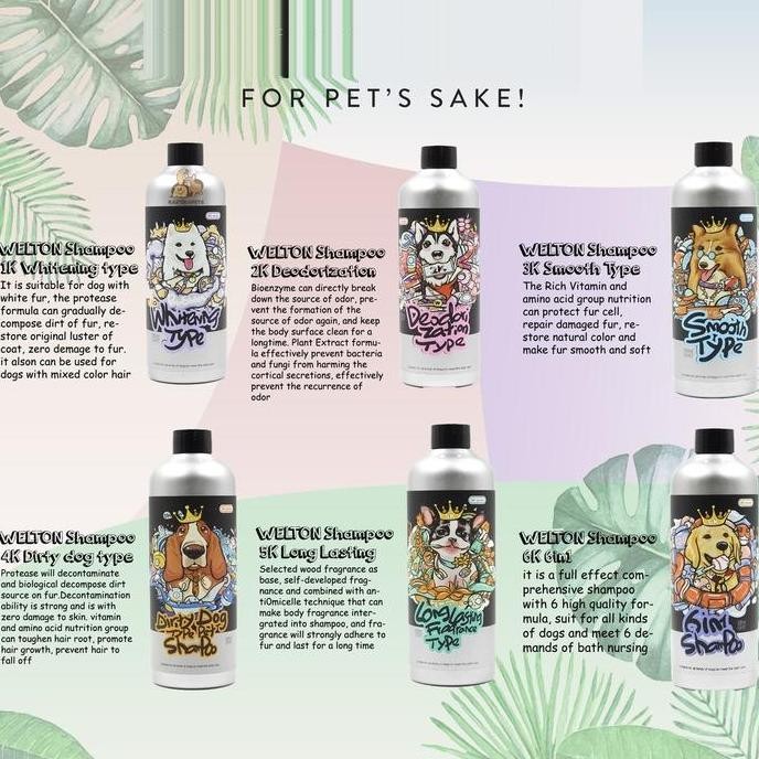 6K Series Pet Shampoo Dog Shampoo & Cat Shampoo Kemasan 500ml / Shampo Anjing Kucing 500 ML