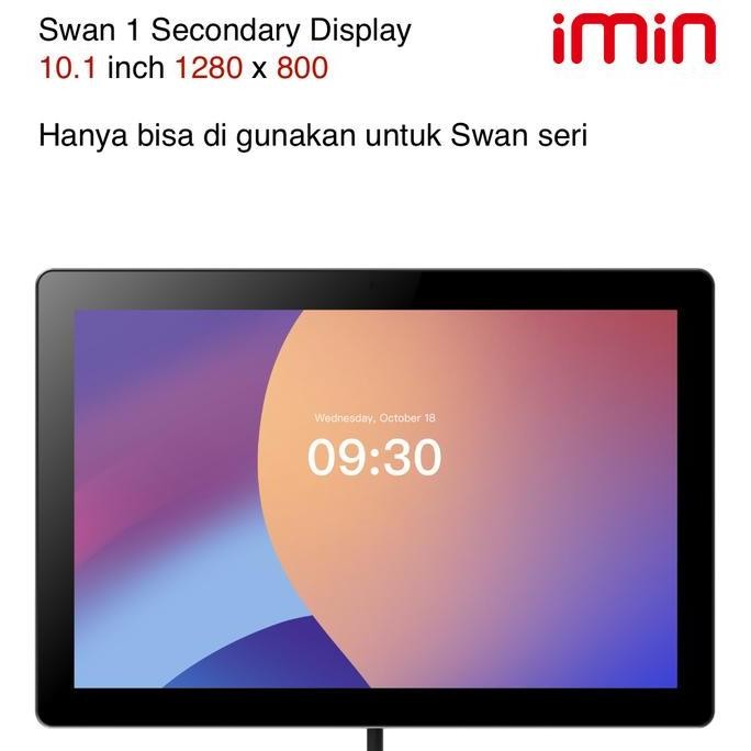 TERLARIS - Layar Kedua Customer Display iMin Swan 1 Second Display 10.1 inch