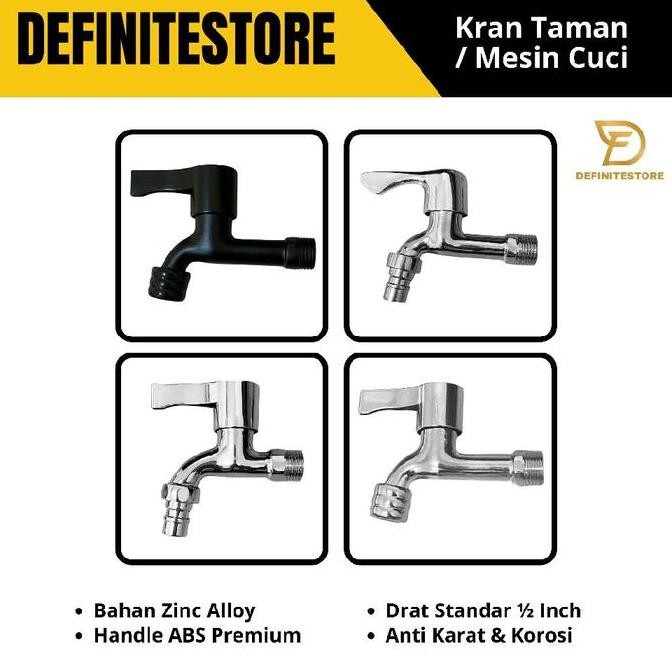 BARU KRAN AIR 1/2 INCH SHOWER 2 CABANG KRAN TEMBOK KRAN WUDHU KRAN TAMAN CHROME