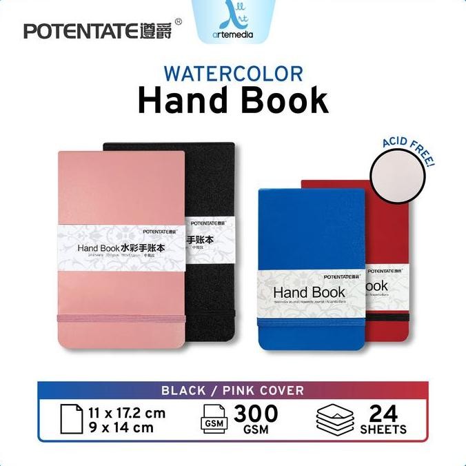 

Sale Potentate Watercolor Paper Handbook Hard Cover Kertas Cat Air