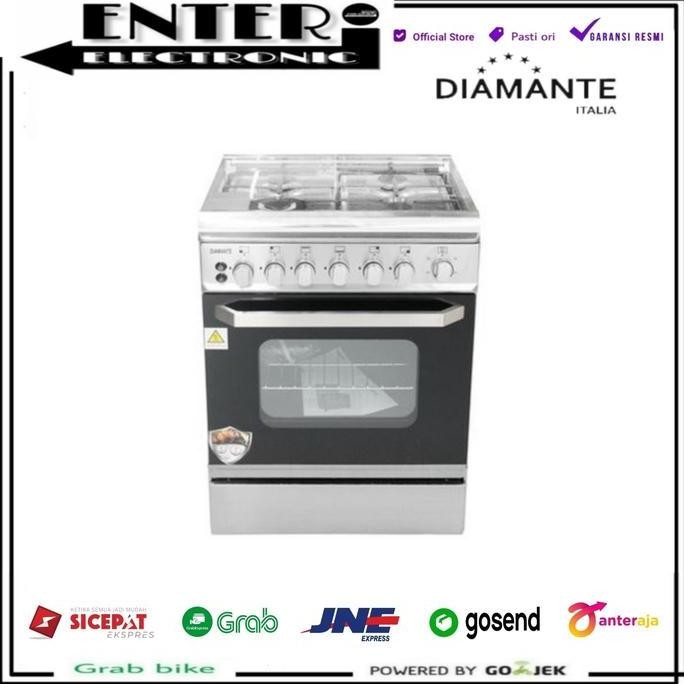 DIAMANTE MILANO 64X - KOMPOR FREE STANDING COOKER 4 TUNGKU MILANO 64 X