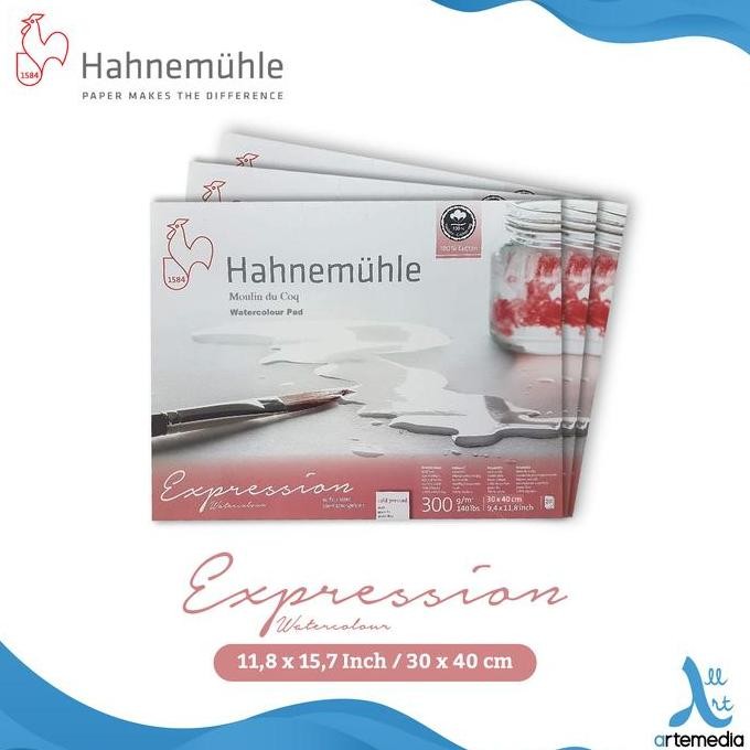 

TERLARIS - Kertas Cat Air Hahnemuhle Expression 30x40cm Watercolor Paper Block