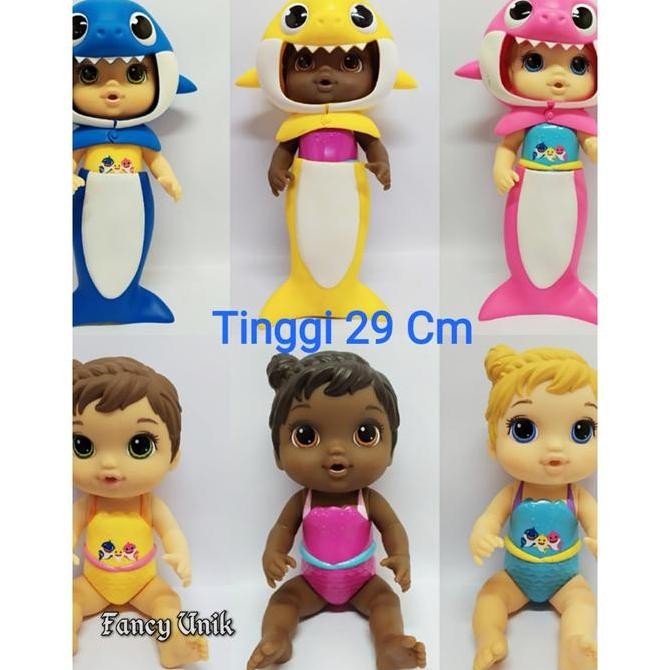 diskon! boneka baby alive baby shark - mainan bayi lucu perempuan