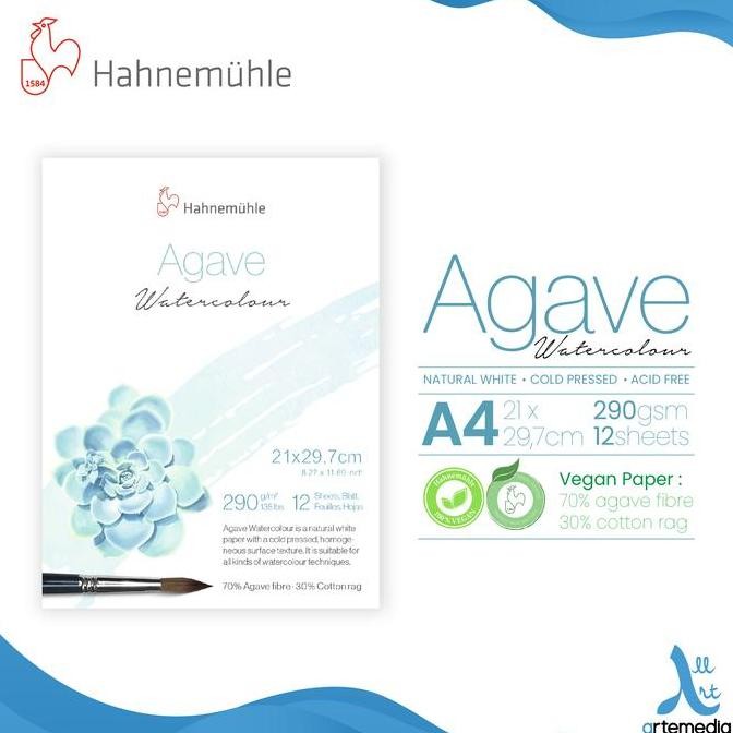 

Sale Hahnemuhle Agave Watercolor Paper Block Kertas Cat Air