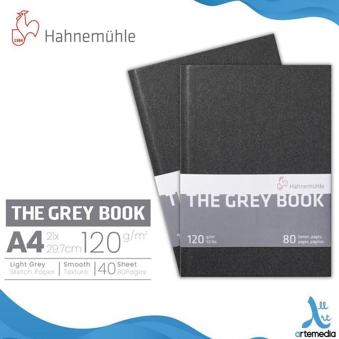 

TERMURAH - Buku Sketsa Hahnemuhle The Grey Book A4 Hard Cover Sketchbook