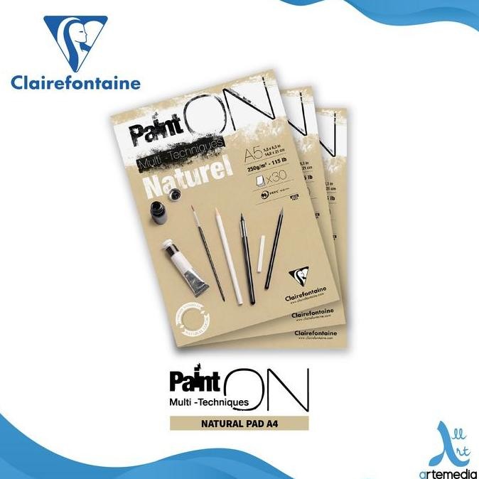 

Sale Buku Sketsa Clairefontaine Paint On A5 Natural Paper Multi Pad