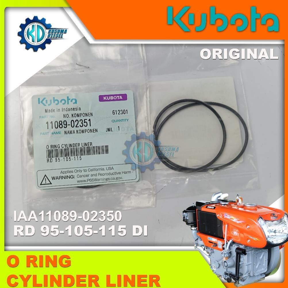 O RING, CYLINDER LINER RD 95-105-115 DI - KARET BORING - BURING - BURENG - DIESEL KUBOTA - SPAREPART