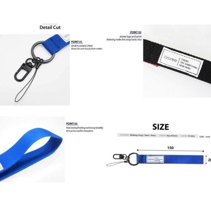 

Araree Lanyard Sport Hand Strap For Smartphone